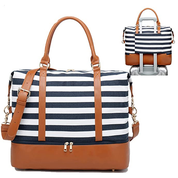 NEW! Women's Larof Luxury Weekender Travel Tote - Picture 1 of 6